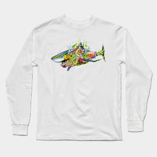 Shark color Long Sleeve T-Shirt